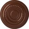 Ekena Millwork Oldham Ceiling Medallion (Fits Canopies up to 8 5/8"), Hand-Painted Copper Penny, 18"OD x 1 1/4"P CM18OLCPS - alternate 1